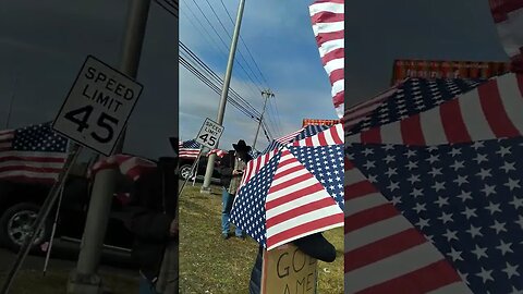 Superbowl Weekend Flag Waving.