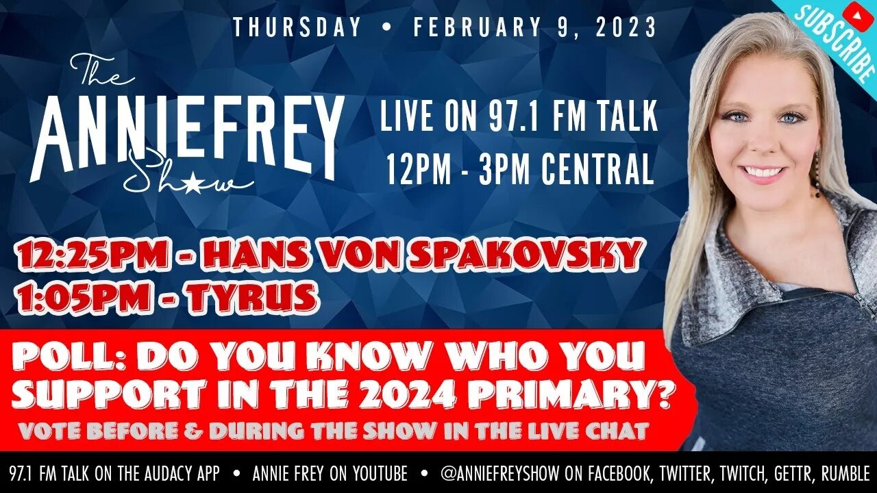 Twitter Testimony, Sinema's Yellow Dress, Chinese Spy Balloon Capabilities • Annie Frey Show 2/9/23