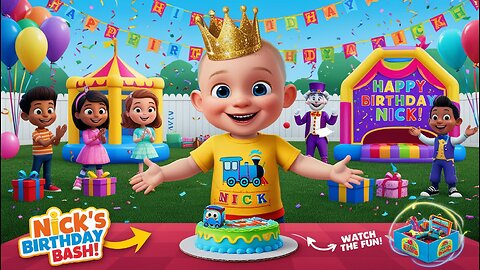 Nick Birthday Party With Fun | Nursery Rhyme and Children Song