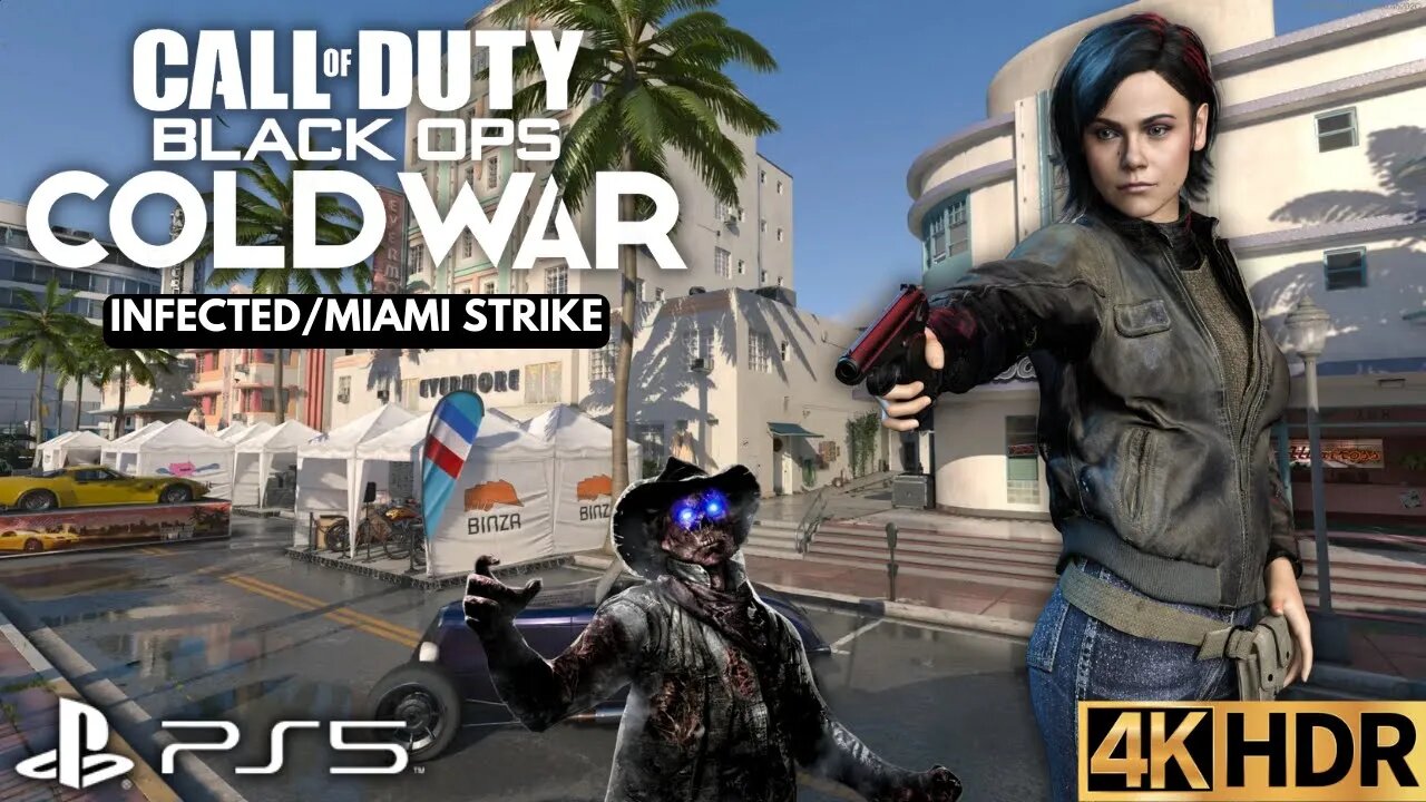 Call of Duty: Black Ops Cold War | Infected on Miami Strike | PS5, PS4 | 4K (No Commentary Gameplay)