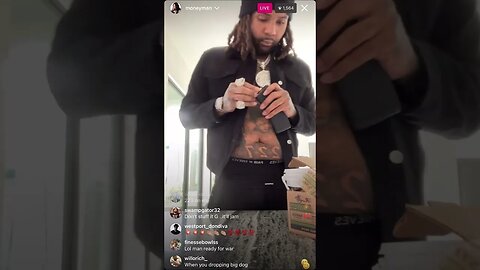 MoneyMan Instagram Live. Money Man Loading Up His 🔫 01.02.23. (pT.1)