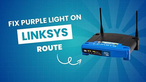 Fixing Purple Light on Linksys Router