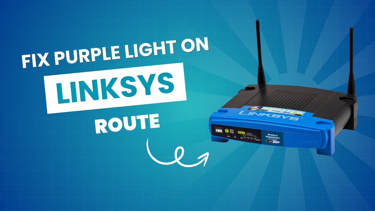 Fixing Purple Light on Linksys Router