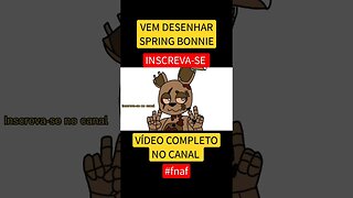 COMO DESENHAR SPRING BONNIE FNAF FÁCIL #desenho #shorts #desenhofacil #desenholivre #fnaf