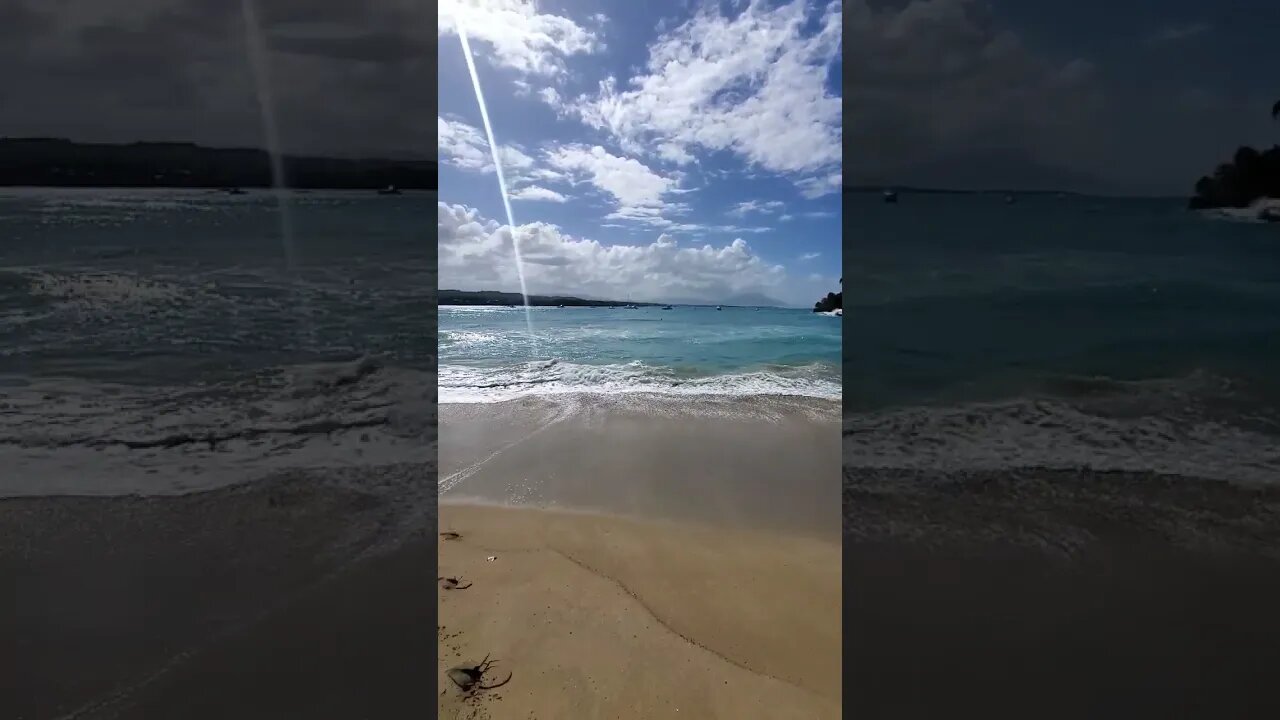 Sosua beach today Feb. 11 2023. #travel #dominicanrepublicbeaches
