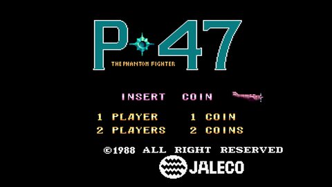 P-47 The Phantom Fighter Arcade Game, Jaleco 1988, playthrough