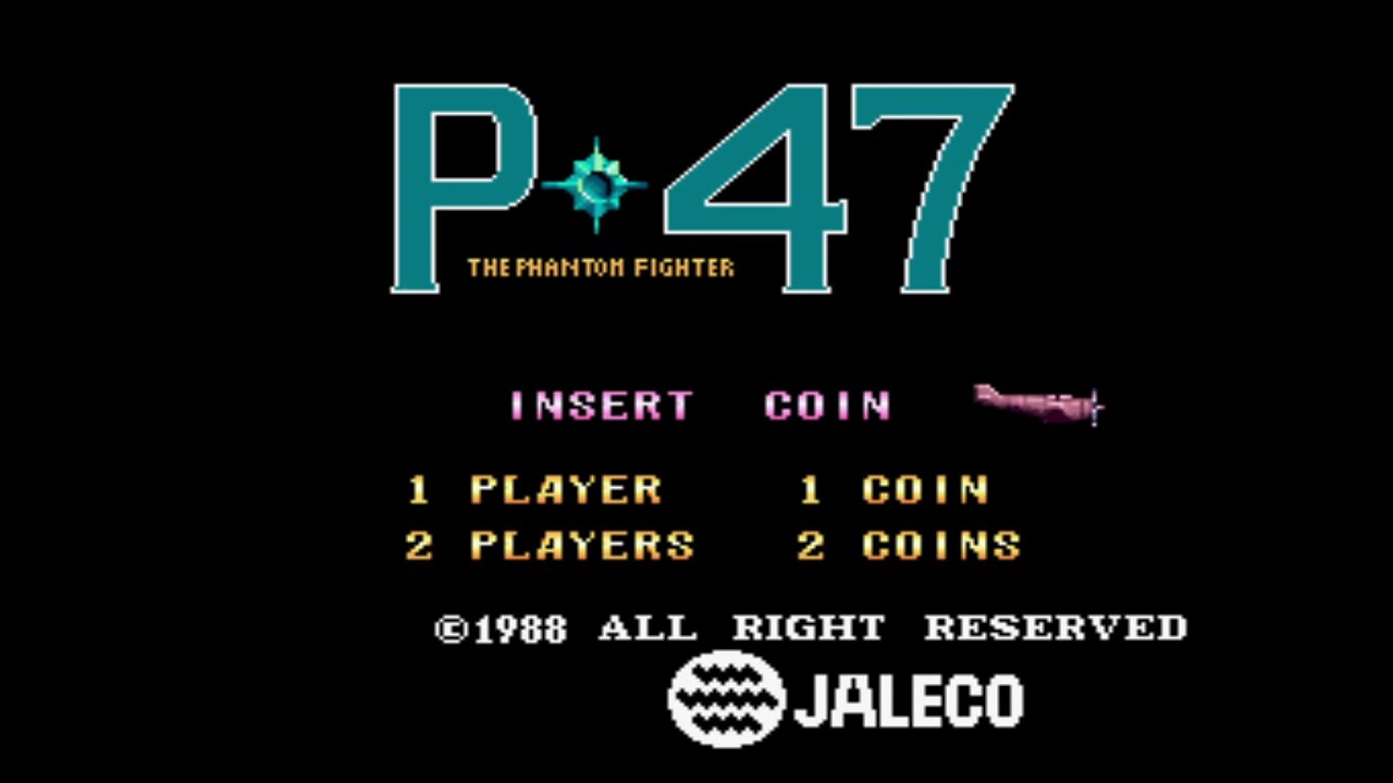 P-47 The Phantom Fighter Arcade Game, Jaleco 1988, playthrough