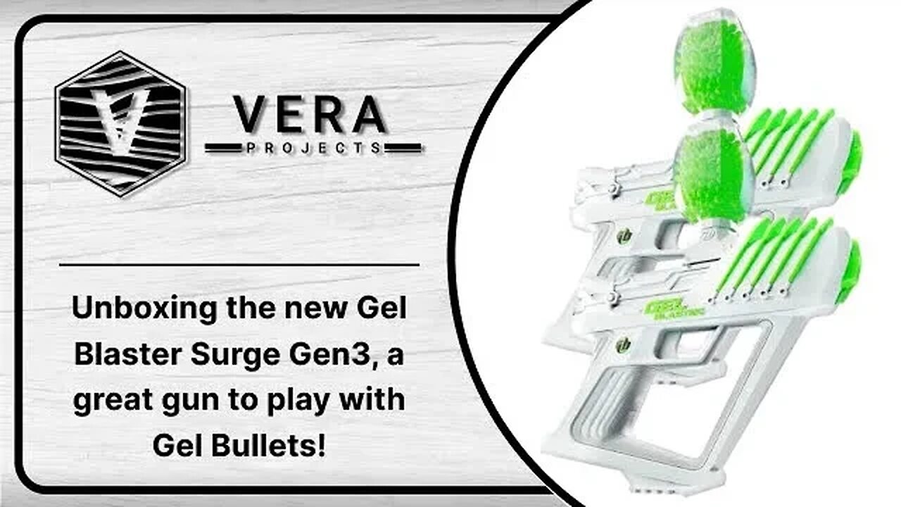 Unboxing the new Gel Blaster Surge Gen3, a great gun to play with Gel Bullets!