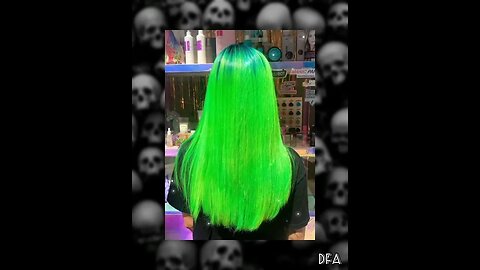 CABELO VERDE NEON #hairstyle #greenhair #colorhair #cabeloscoloridos #green