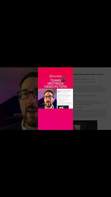 Microsoft Teams Meetings Video Filters