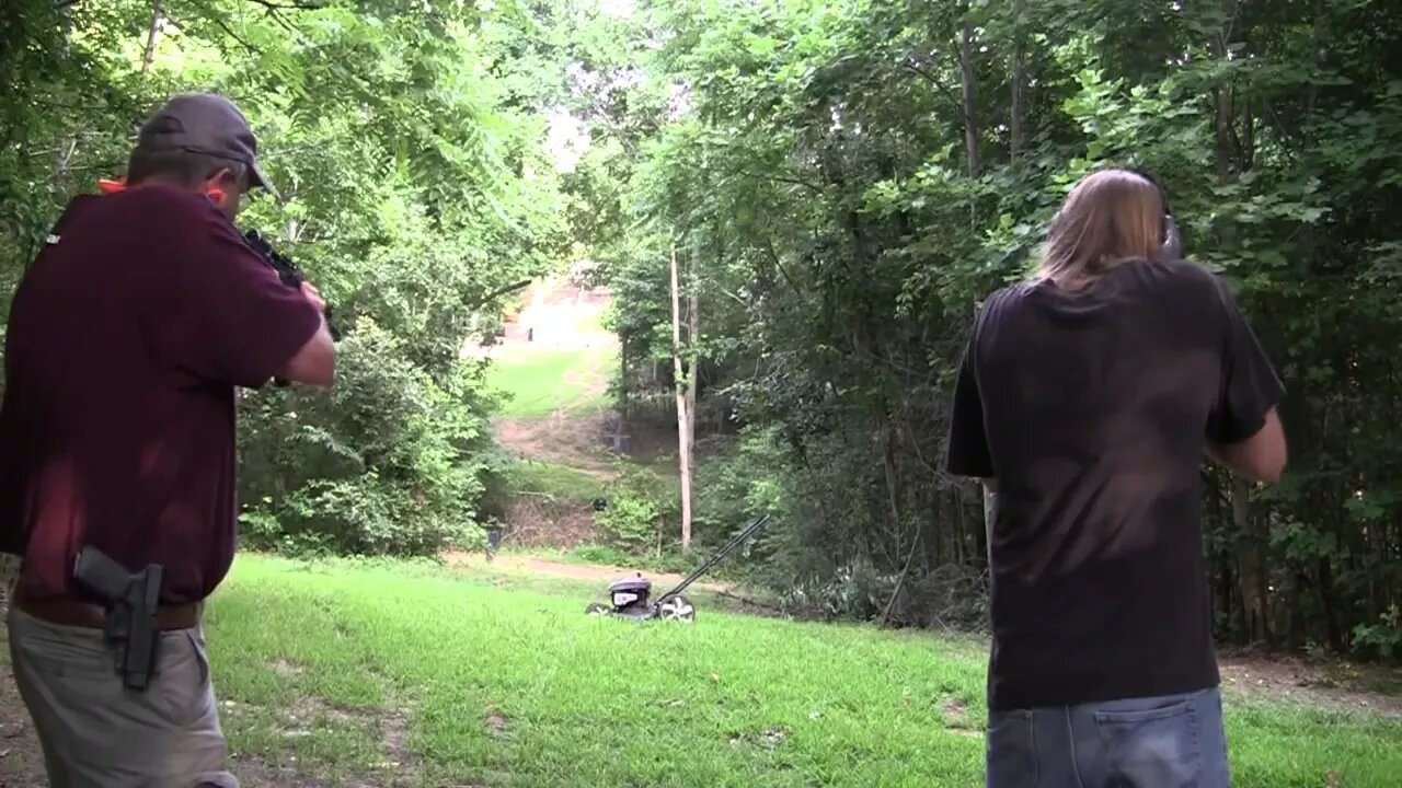 Father & Son Lawnmower Destruction