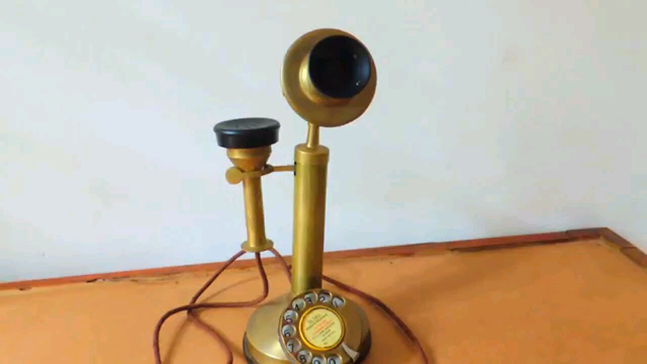 candle stick phone.