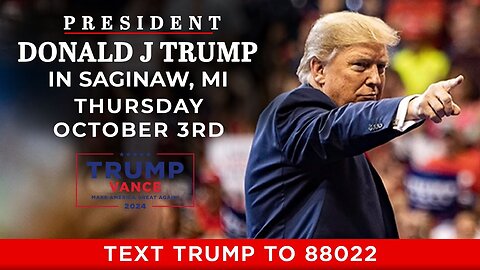 Full Speech: President Trump in Saginaw, Michigan | Thursday, Oct 3, 2024