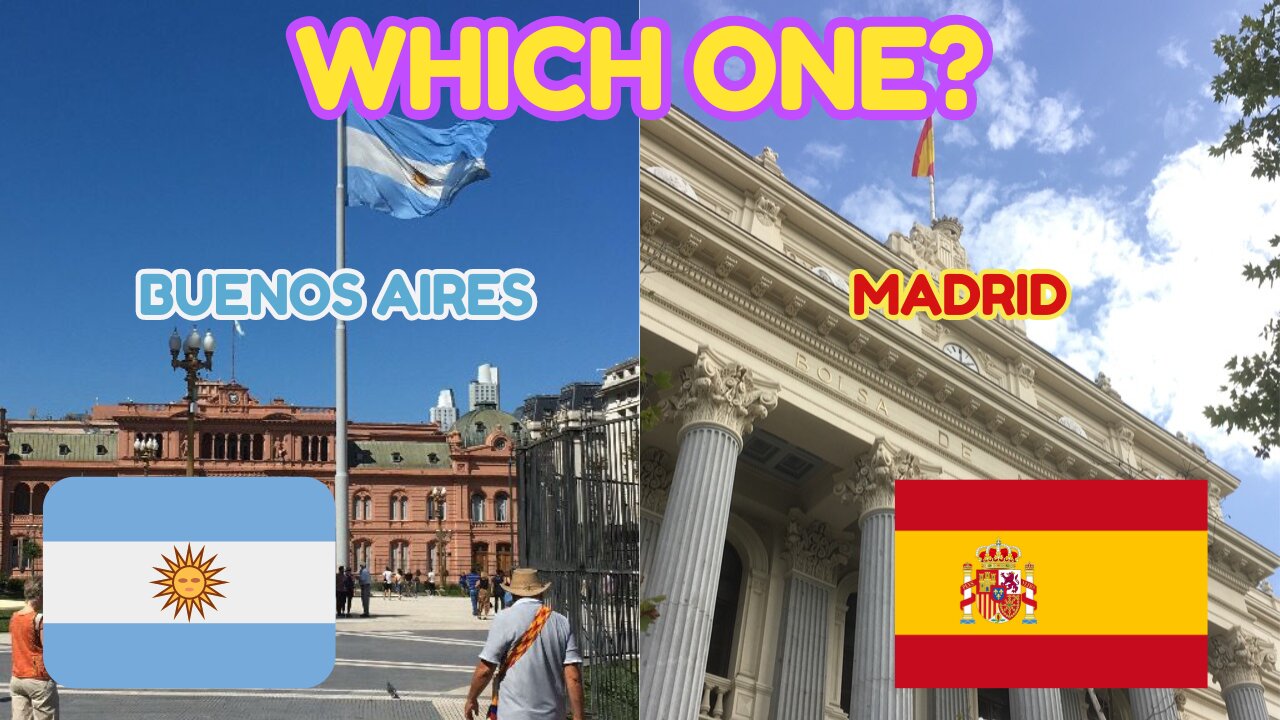 🇦🇷 BUENOS AIRES vs MADRID 🇪🇸 which one should YOU visit? 🤔