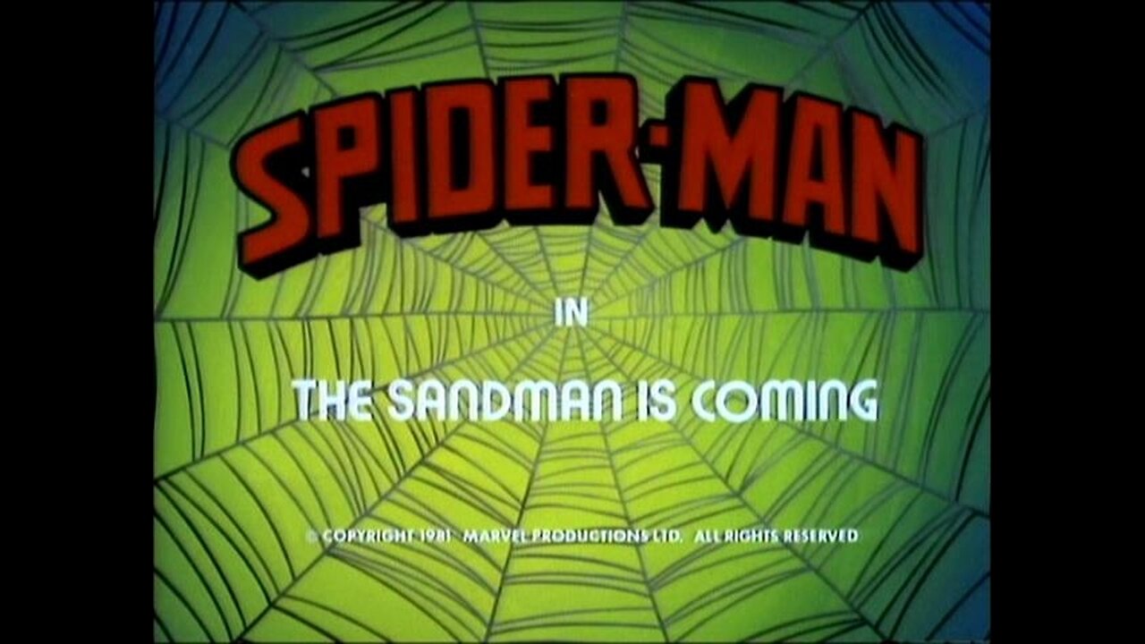 Spider-Man ( The Sandman Is Coming ) Full Cartoon 1981