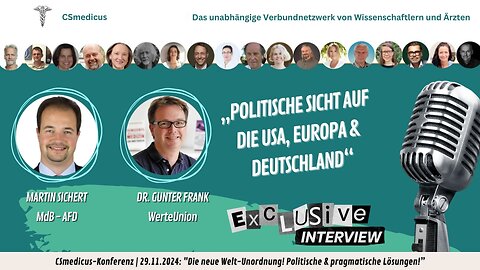 Politische Sicht auf die USA, Europa und Deutschland | M. Sichert (MdB) und Dr. G. Frank