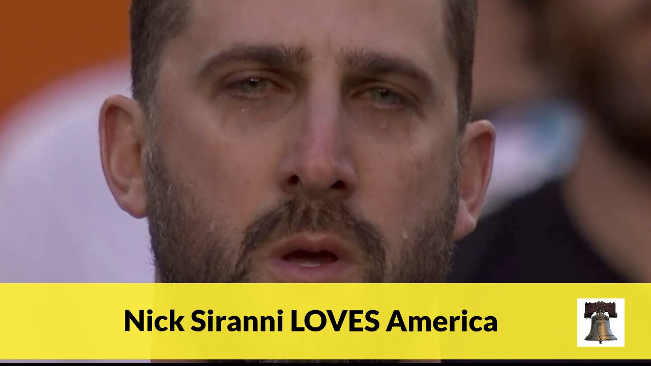 Nick Siranni LOVES America Showing True Emotional Patriotism During National Anthem