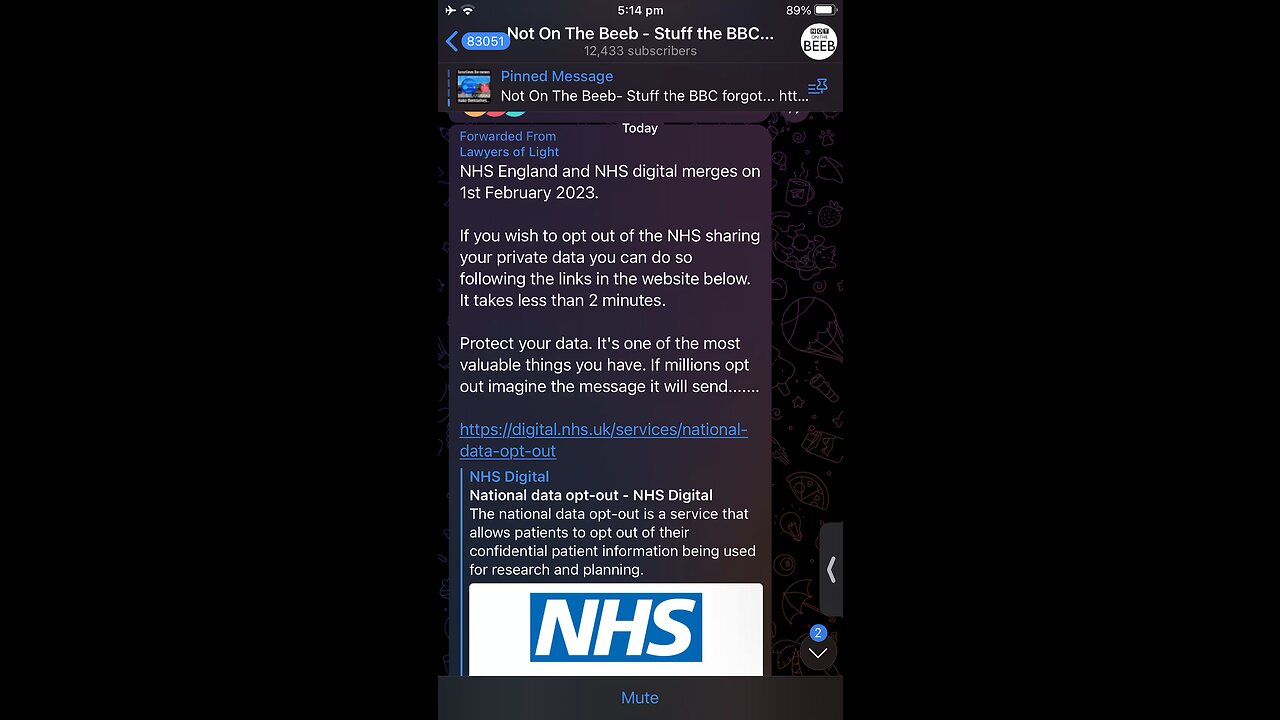 NHS UK : personal data : merging