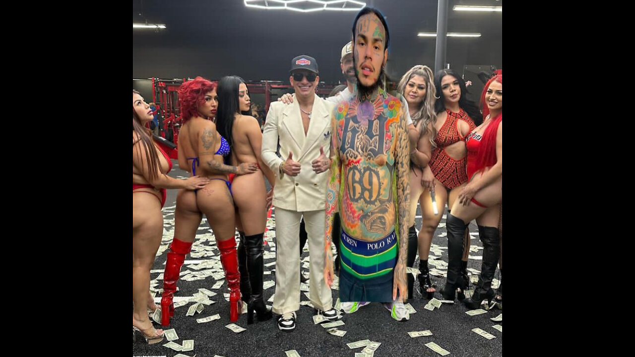 STEVEWILLDOIT & 6IX9INE having a part at the GYM with STRIPPERS for his new live podcast