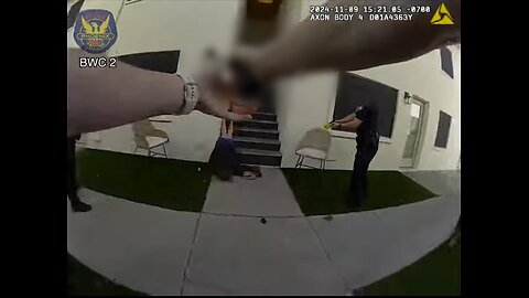 Phoenix Police Department - OIS - Woman Waving A Knife - Bodycam