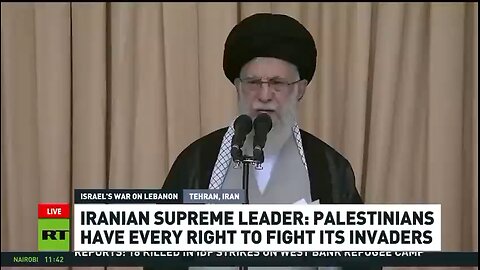 🇮🇷IRAN’S SUPREME LEADER: PALESTINIANS HAVE EVERY RIGHT TO FIGHT ISRAEL