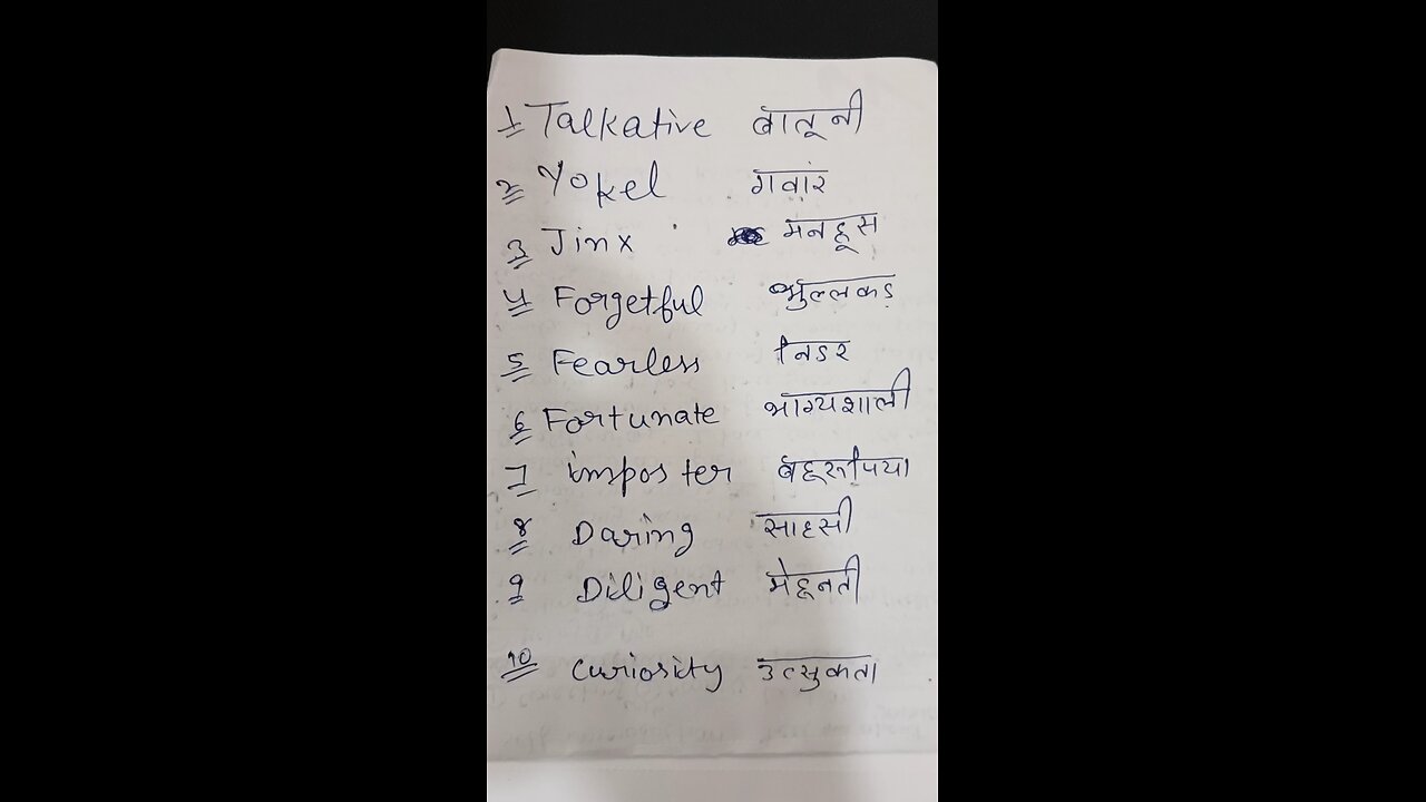 10 Important Vocabulary words #Mangla garg