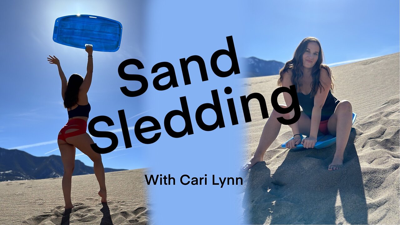 Sand Sledding with Cari