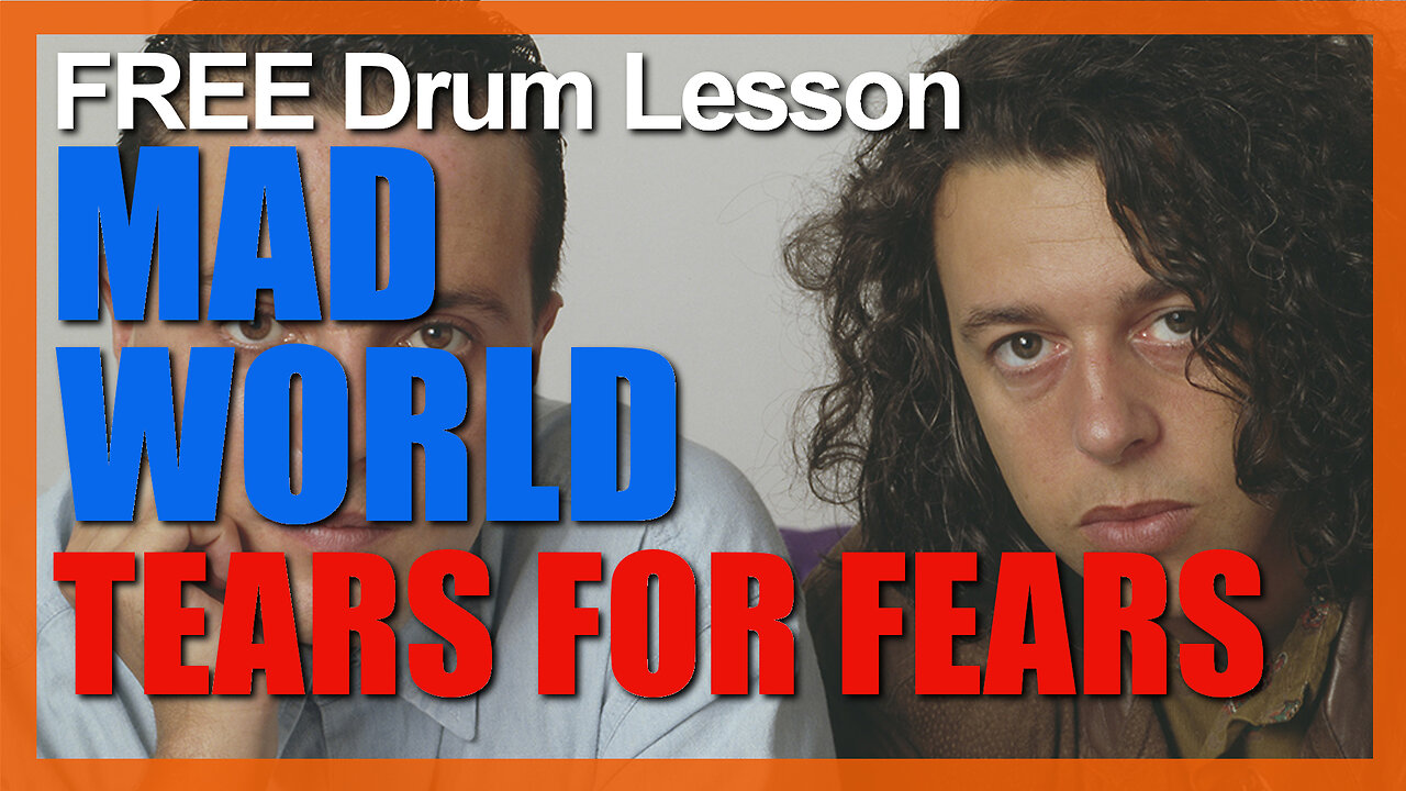 ★ Mad World (Tears For Fears) ★ FREE Video Drum Lesson | How To Play SONG (Manni Elias)