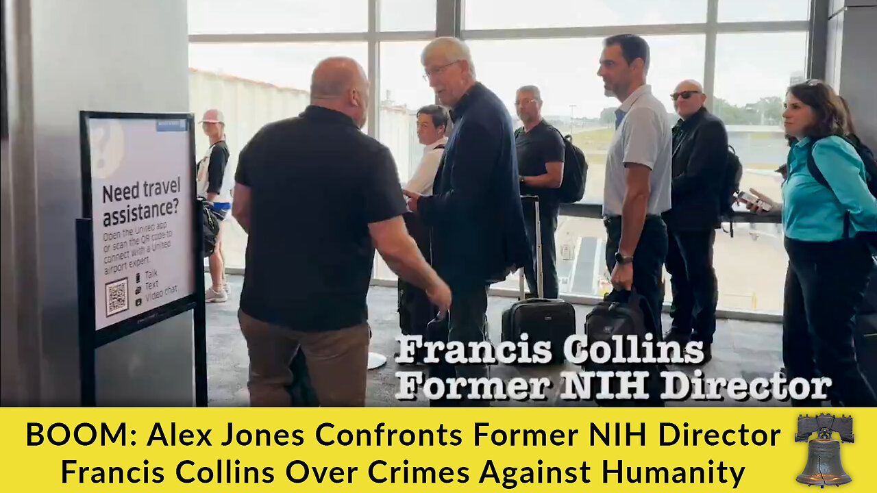 BOOM: Alex Jones Confronts Former NIH Director Francis Collins Over Crimes Against Humanity