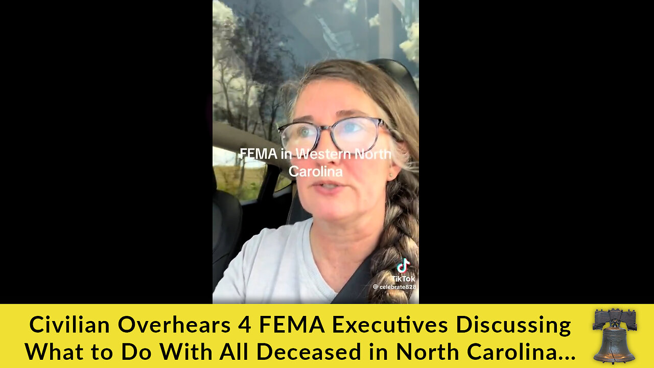 Civilian Overhears 4 FEMA Executives Discussing What to Do With All Deceased in North Carolina...