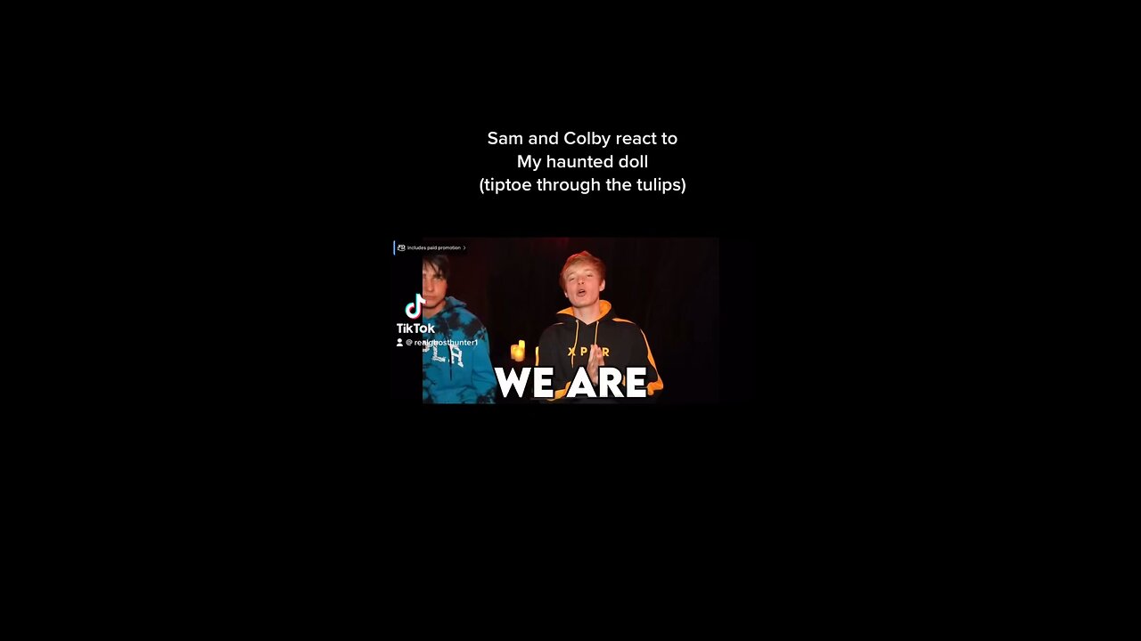 Sam and Colby react to my video