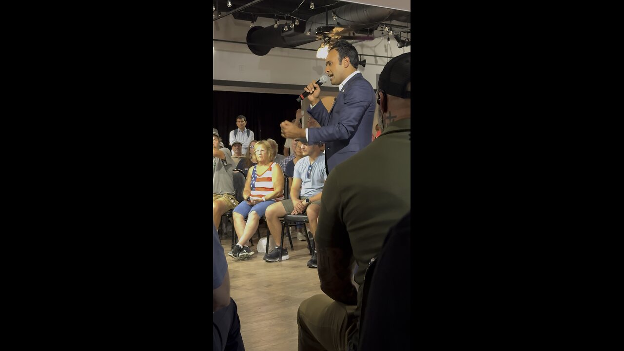 Vivek speaking in Springfield, Ohio