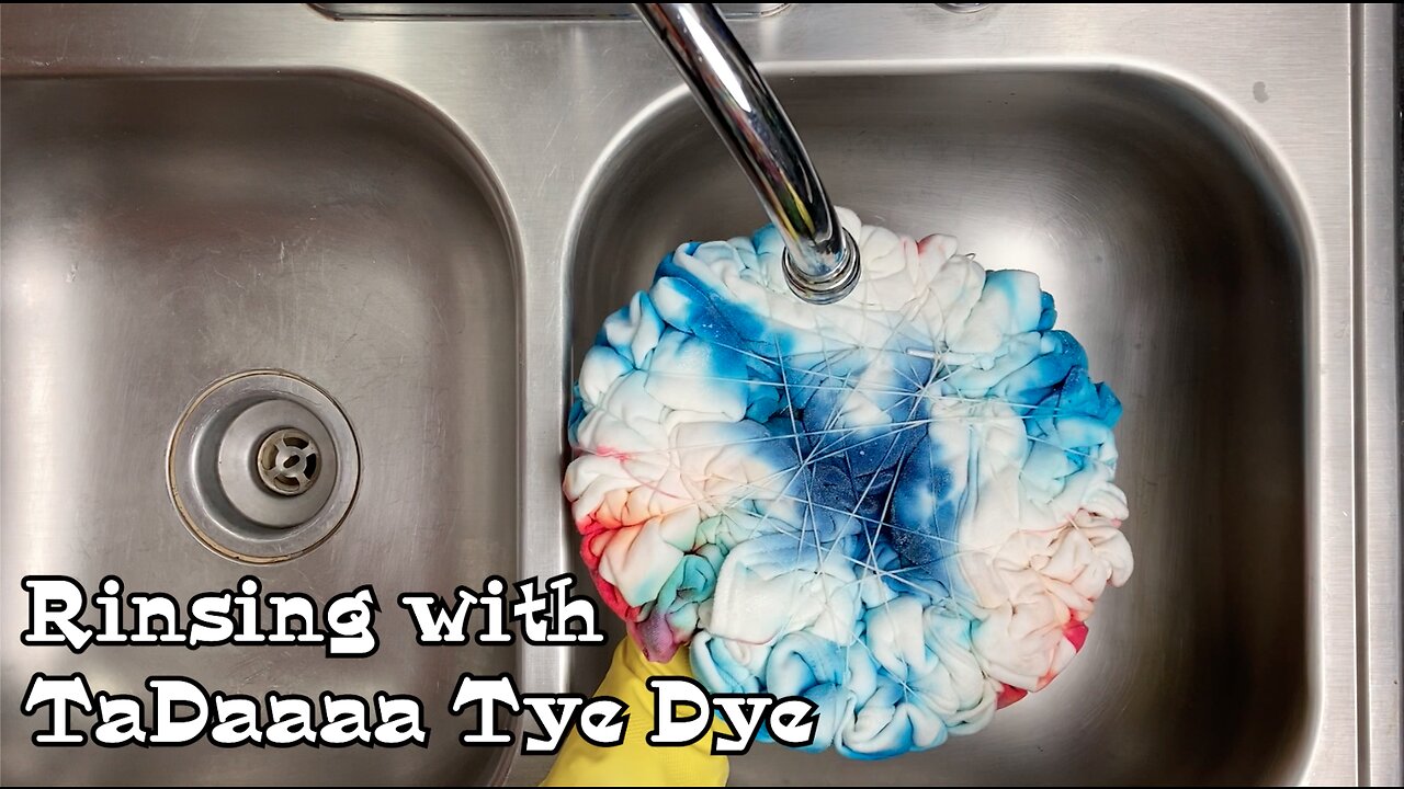 Rinsing Tie Dye with TaDaaaa Tye Dye: Budweiser Hoodie