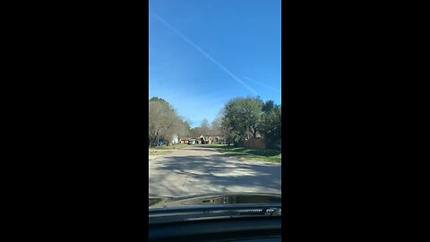 Lines in the sky over Houston