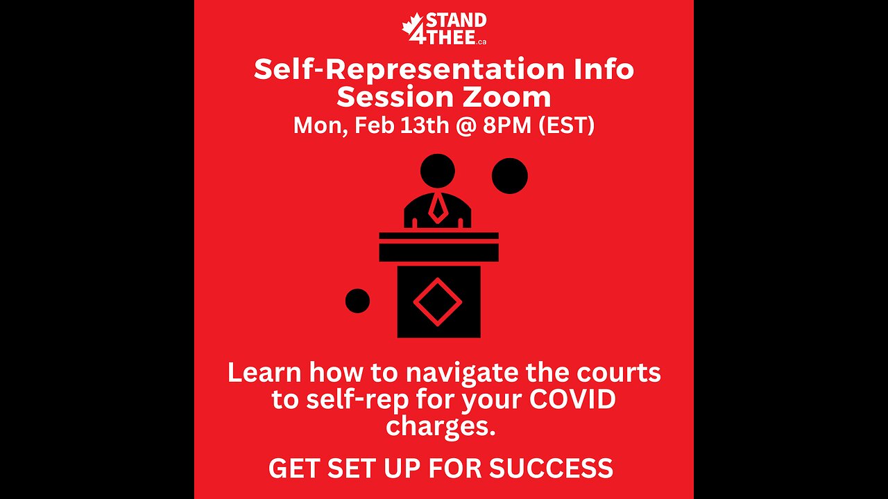 Stand4THEE Self-Rep Info Session Feb 13 2023