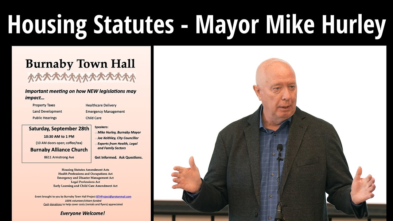 Housing Statutes - Mike Hurley, Burnaby Mayor