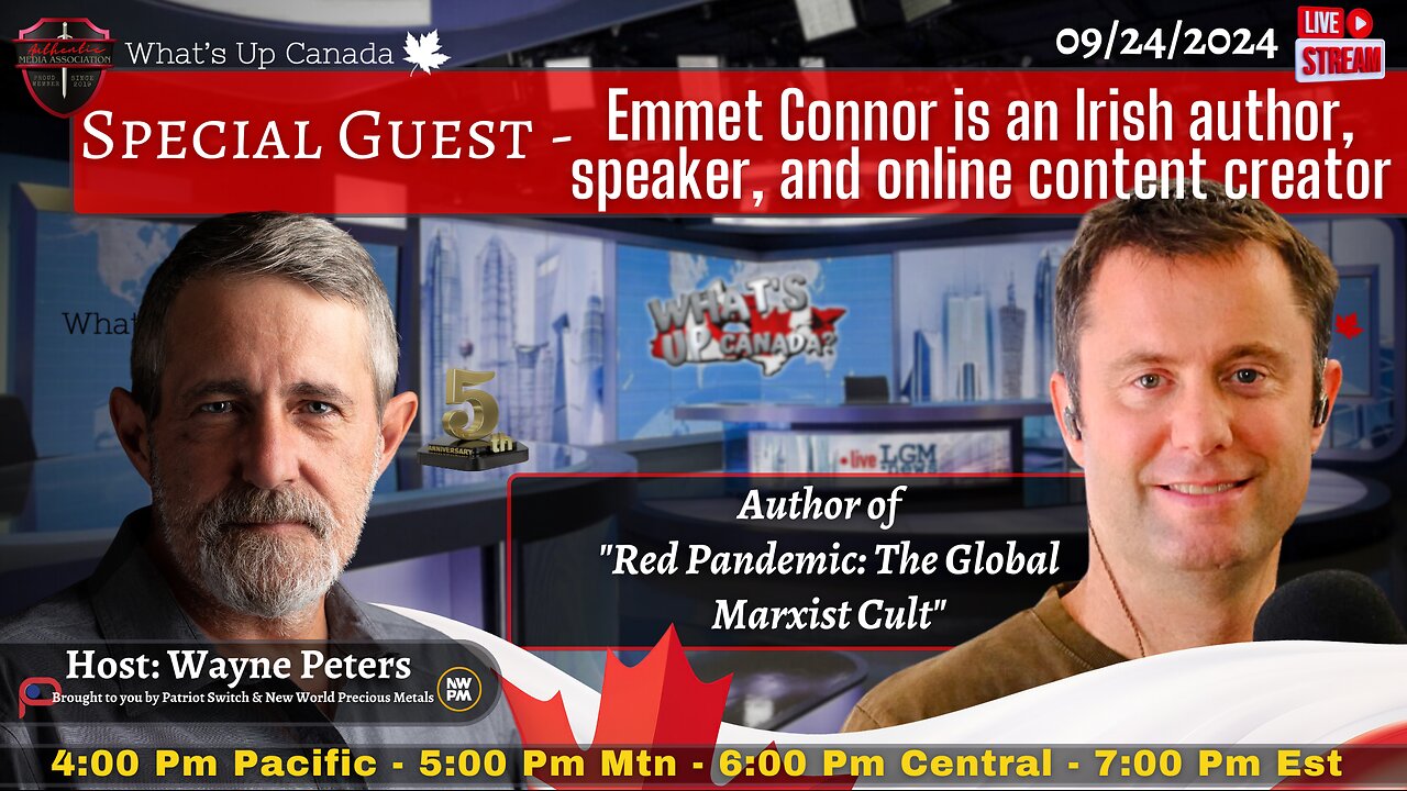 Special Guest: Emmet Connor - Irish Author of "Red Pandemic: The Global Marxist Cult"