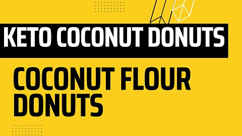 KETO COCONUT FLOUR DONUTS!!
