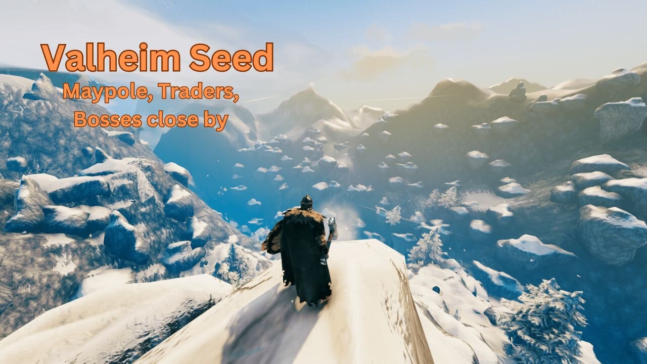 Valheim Seed - Go North! - Maypole + Bosses and Traders close - 0U6h70D24V