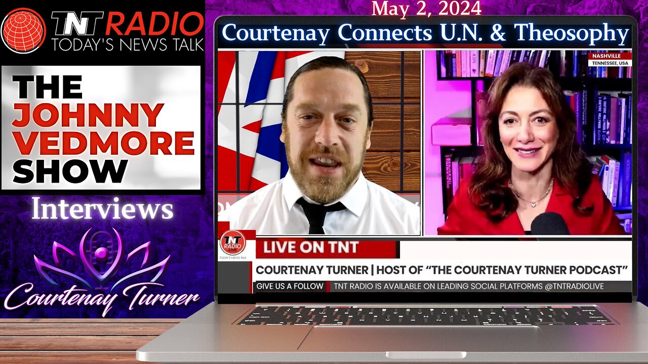 Courtenay Connects The U.N. & Theosophy on The Johnny Vedmore Show