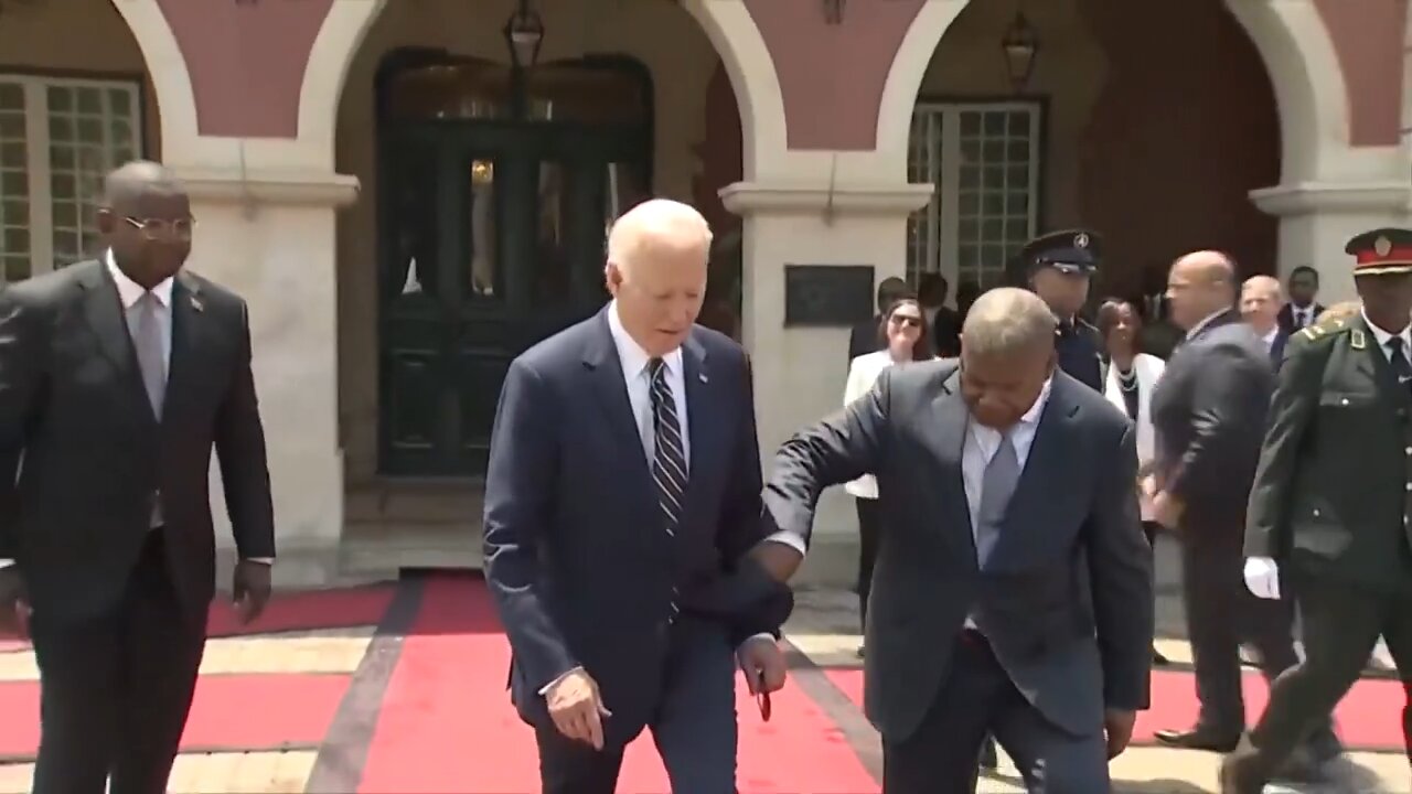 Biden is currently being led around Angola like a child