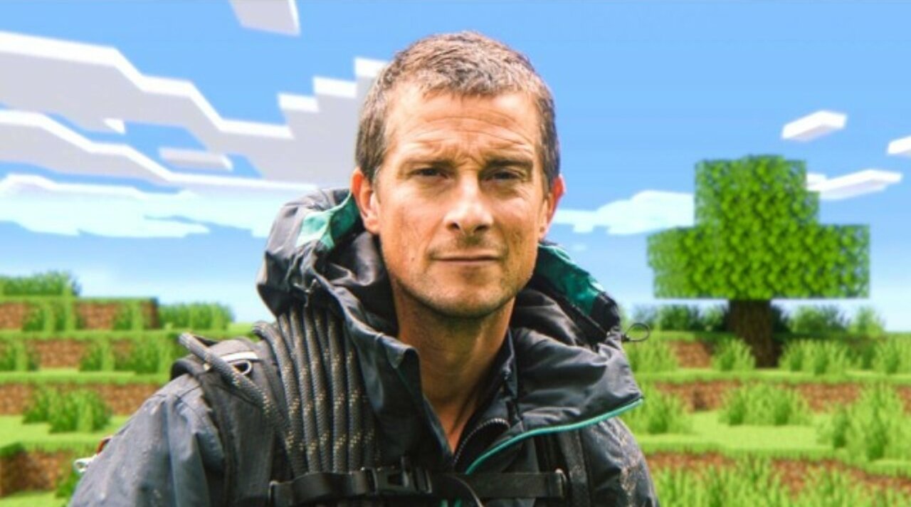 Bear Grylls Speedruns Minecraft. Minecraft Gameplay.