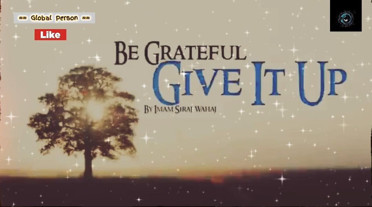 Be Grateful - Give It Up!