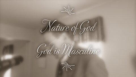 God is Masculine