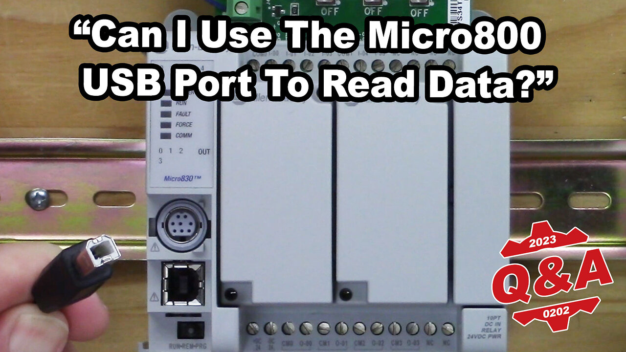 Q & A: Can I Use The Micro800 USB Port To Read Data?