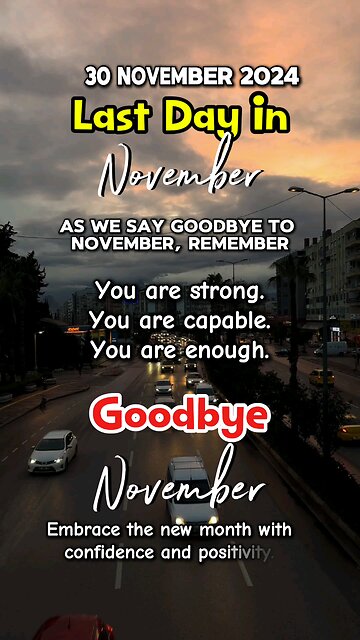 Last Day of November 2024