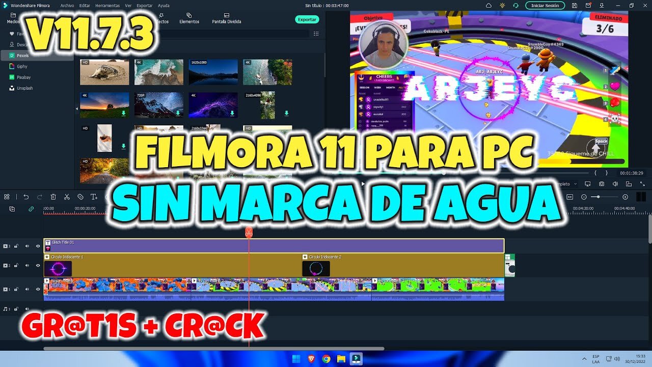 Como DESCARGAR FILMORA 11 SIN MARCA de AGUA para PC 🖥️ (INSTALAR WONDERSHARE FILMORA 11 en PC)