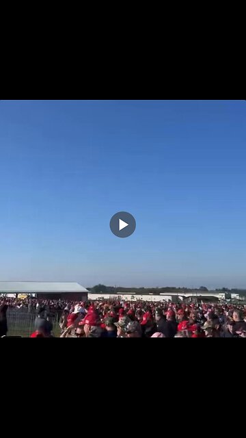WATCH: The crowds at President Trump’s return to Butler, Pennsylvania rally are massive...
