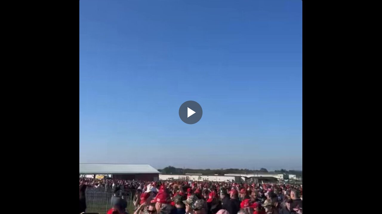 WATCH: The crowds at President Trump’s return to Butler, Pennsylvania rally are massive...