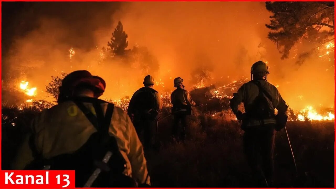 Brush fire ignites in rugged area northwest of Los Angeles